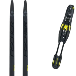 FISCHER TWIN SKIN RACE MEDIUM + FISCHER CONTROL STEP-IN IFP YELLOW 22