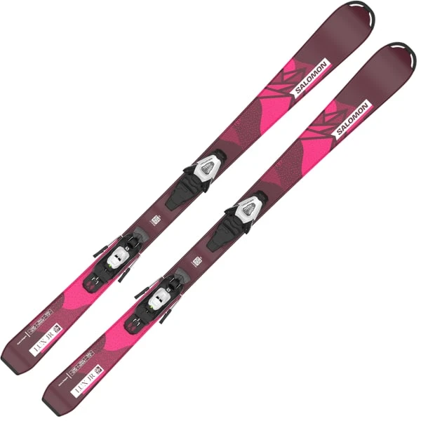 SALOMON LUX JR M BORDEAU/PINK + C5 GW J75 BLACK/WHITE 23 4 SALOMON LUX JR M BORDEAU/PINK + C5 GW J75 BLACK/WHITE 23 - Afbeelding 2