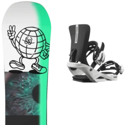 SALOMON SLEEPWALKER GROM + SALOMON RHYTHM JR BLACK/WHITE