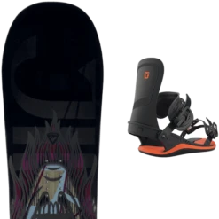 ROSSIGNOL JIBSAW WIDE + UNION ULTRA BLACK ORANGE